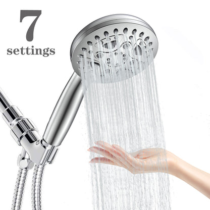 High Pressure 4.5 inches Handheld Shower with 7 Spray Settings